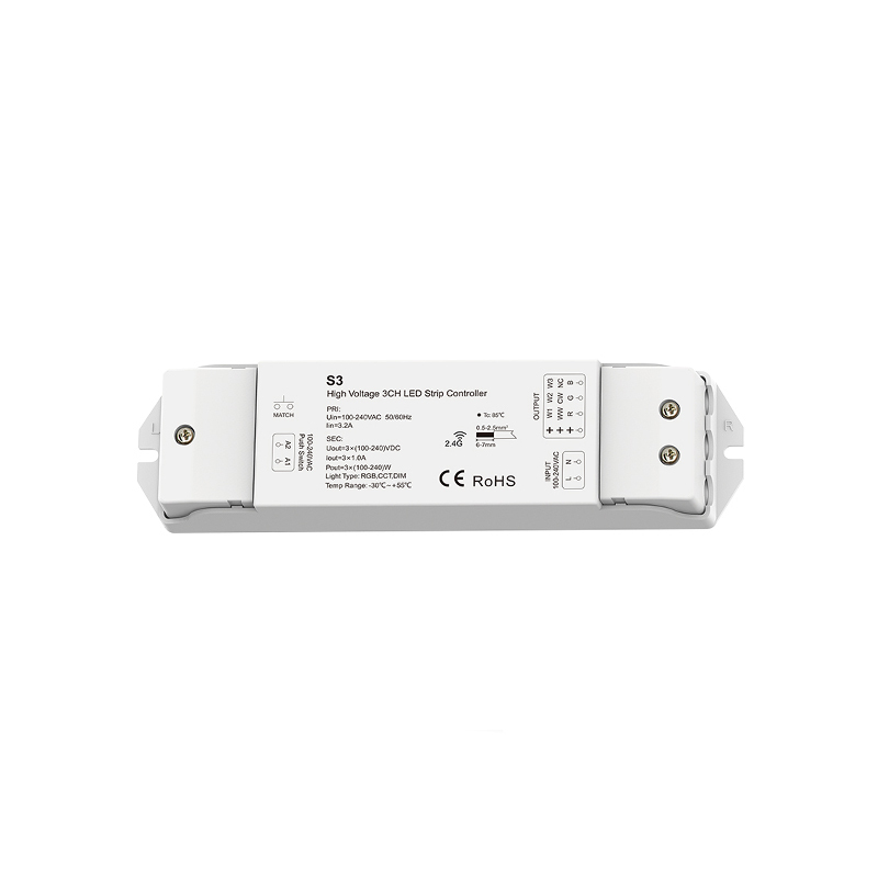 S3 High Voltage LED Strip RGB Controller