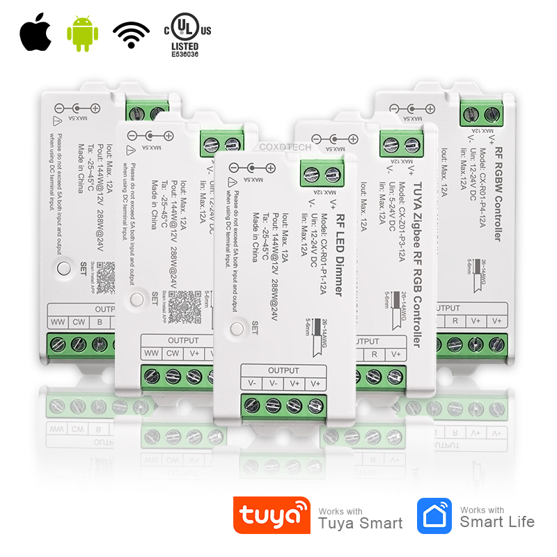 UL Tuya Wifi RF LED Dimmer CCT RGB RGBW RGBCCT Controller
