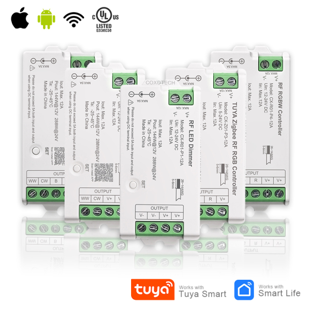 UL Tuya Zigbee LED Dimmer CCT RGB RGBW RGBCCT Controller
