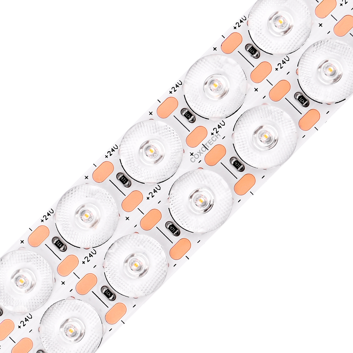 120 Double Lines 24V Single Color Flexible Diffuse Reflection LED Strip