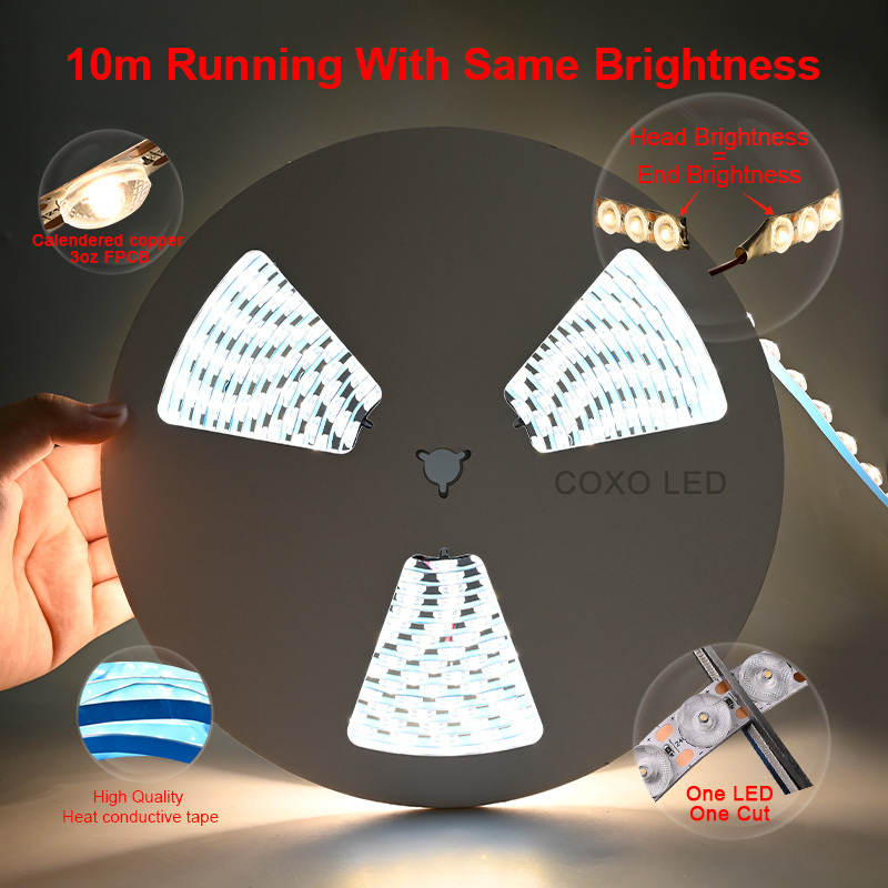 120 Double Lines 24V Single Color Flexible Diffuse Reflection LED Strip