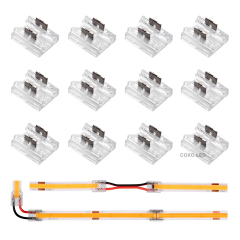 2 PIN 8mm 10mm 4-In-1 DIY LED Strip Connector