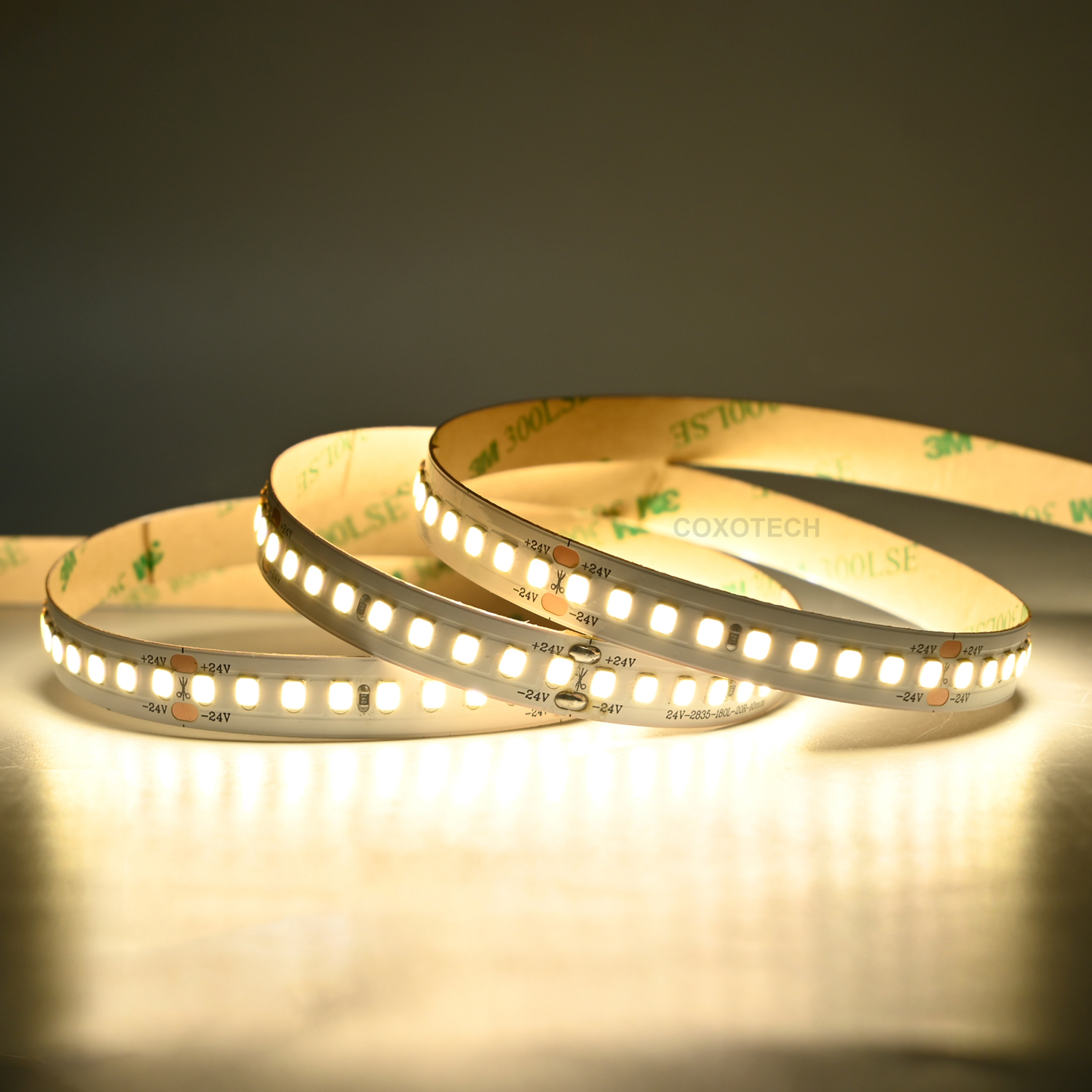 10mm 24V 180leds/m 210LM High Efficiency 2835 LED strip