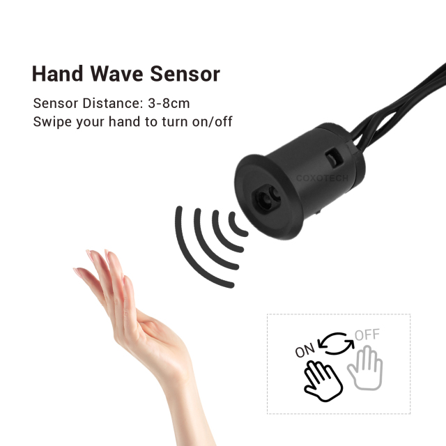 HS-CR-A01 Centralized Control LED Hand Wave Sensor For DIY Cabinet Light