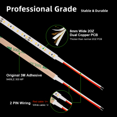 8mm 12V/24V 2835 120led/m CRI 95 LED Strip