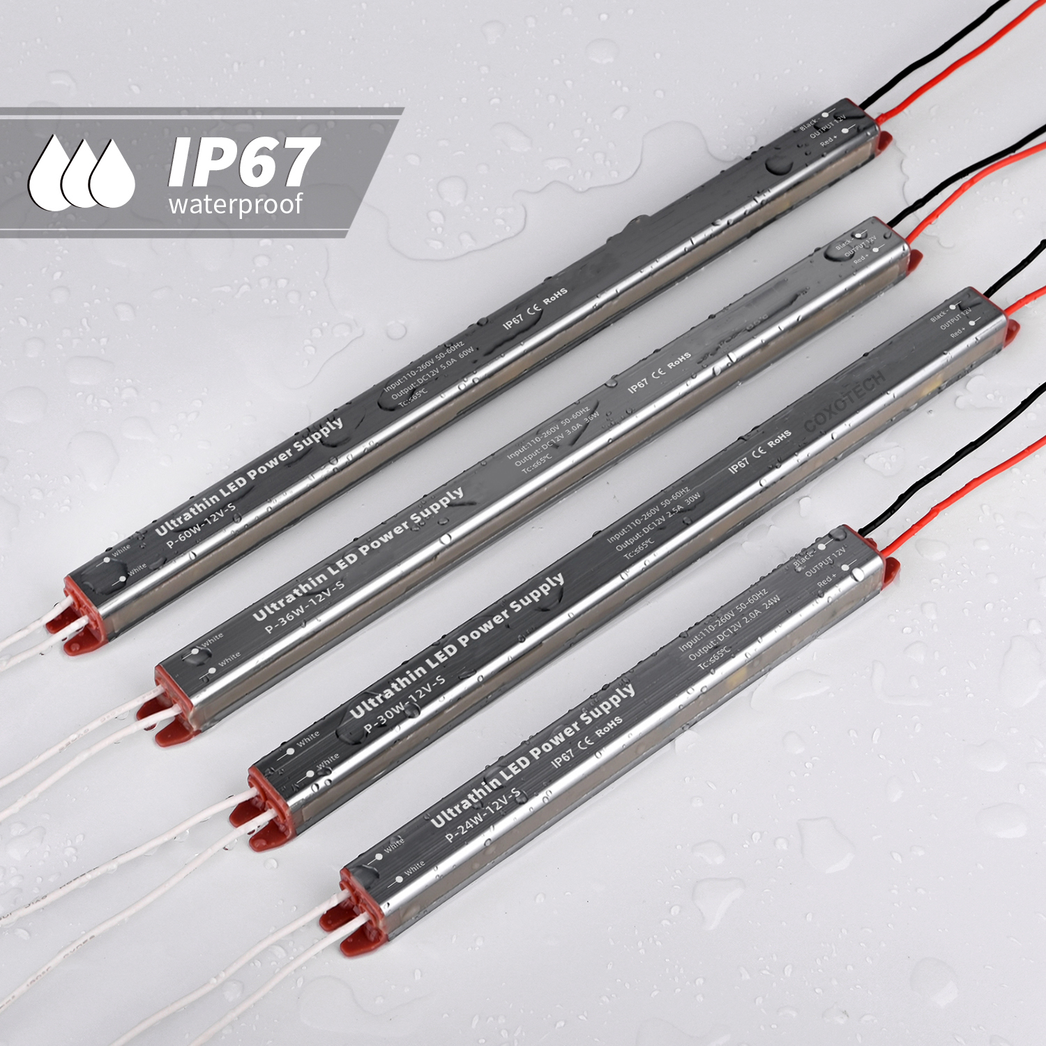 Ultrathin IP67 LED Power Supply