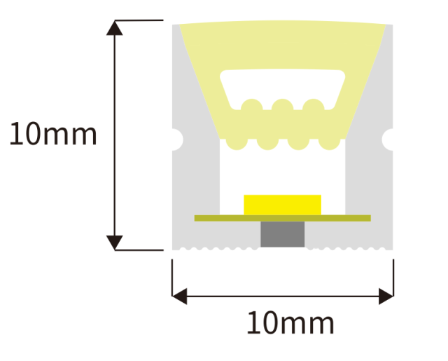 J1010W-D 120leds Ra80 2 Years Warranty 10mm V220-V230V High Voltage Neon LED Strip