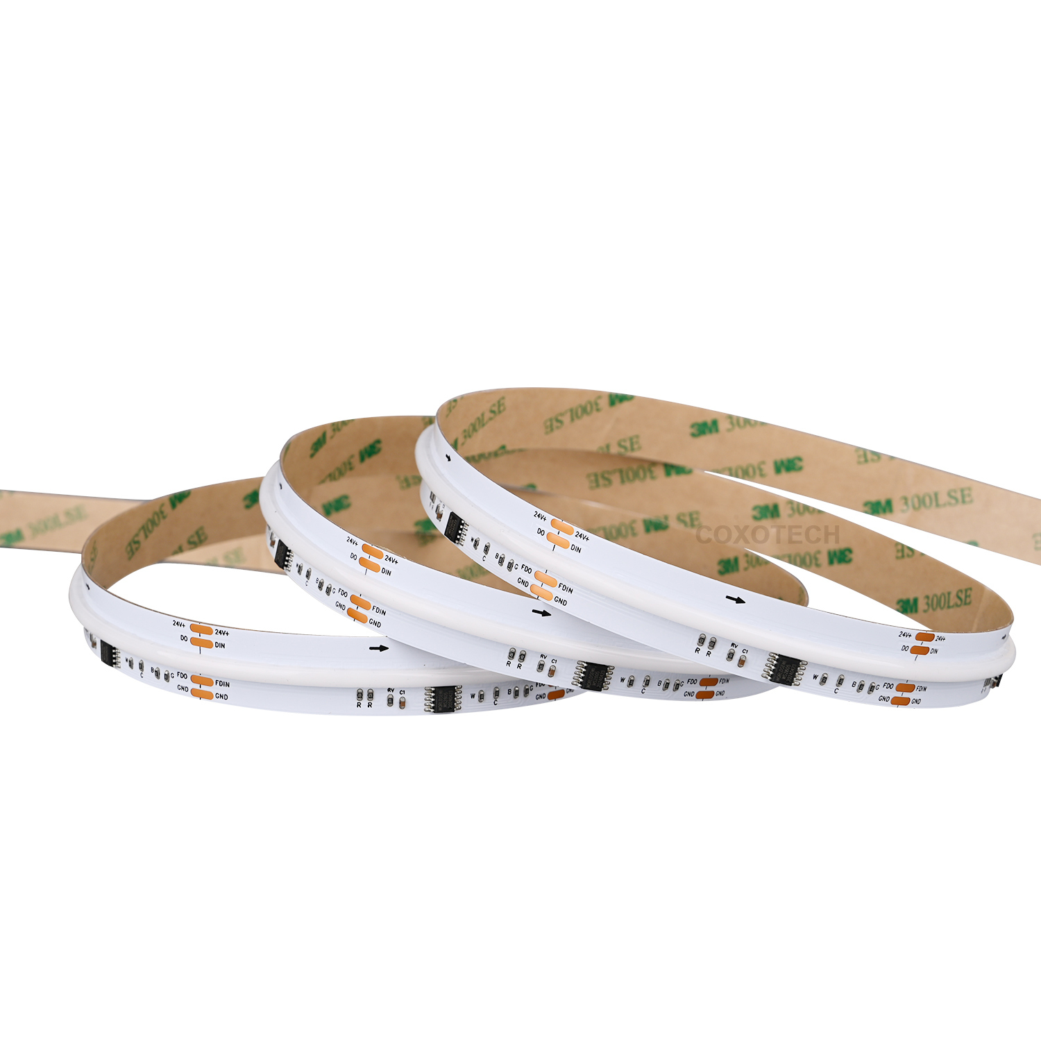 S5000 840leds/m 23W/M 5 Years Warranty Digital 10mm RGBCCT COB led strip