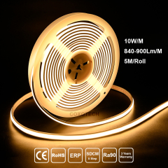 N1005D 320LEDs Ra90 5 Years Warranty 8mm PCB 10.5mm Width COB IP67 linear light 50m Long Roll