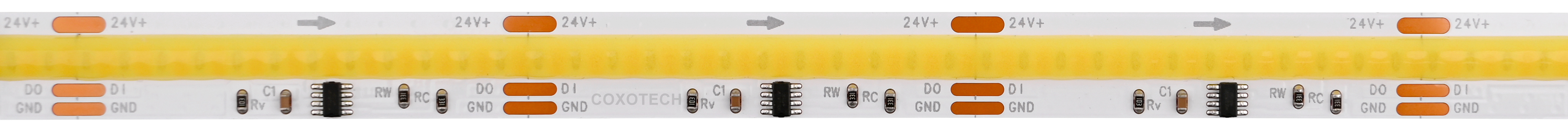 S5000 576leds/m R90 5 Years Warranty 10mm Digital CCT COB LED Strip