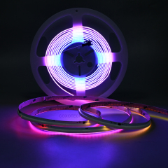 V5000 630leds 5 Years Warranty 8mm Side View Digital COB RGB LED Strip