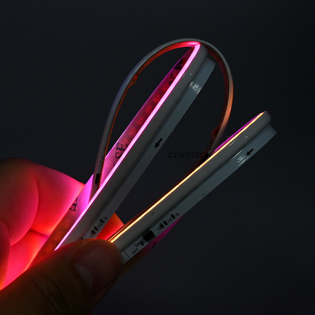 V5000 630leds 5 Years Warranty 8mm Side View Digital COB RGB LED Strip