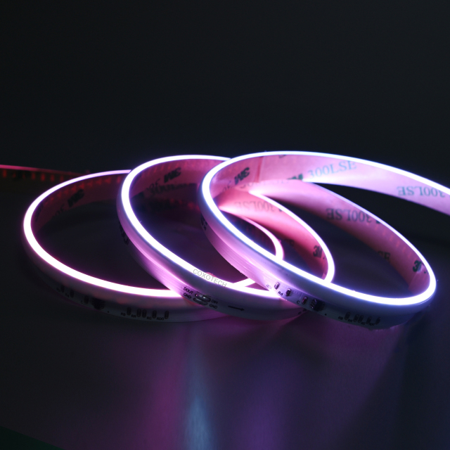 V5000 840leds 5 Years Warranty 10mm Side View Digital COB RGB LED Strip