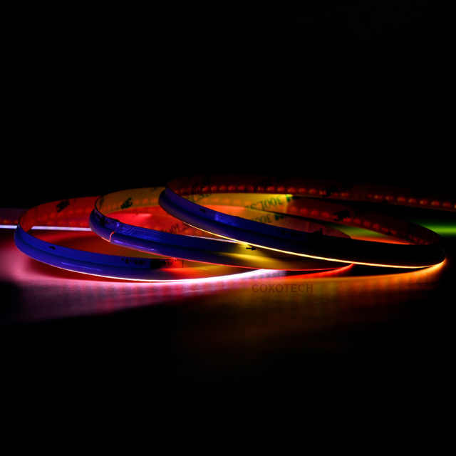 V5000 630leds 5 Years Warranty 8mm Side View Digital COB RGB LED Strip