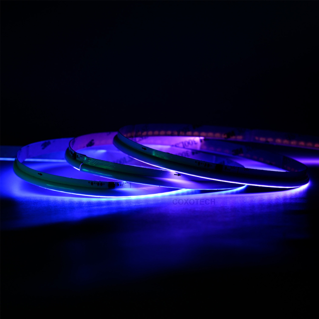 V5000 630leds 5 Years Warranty 8mm Side View Digital COB RGB LED Strip