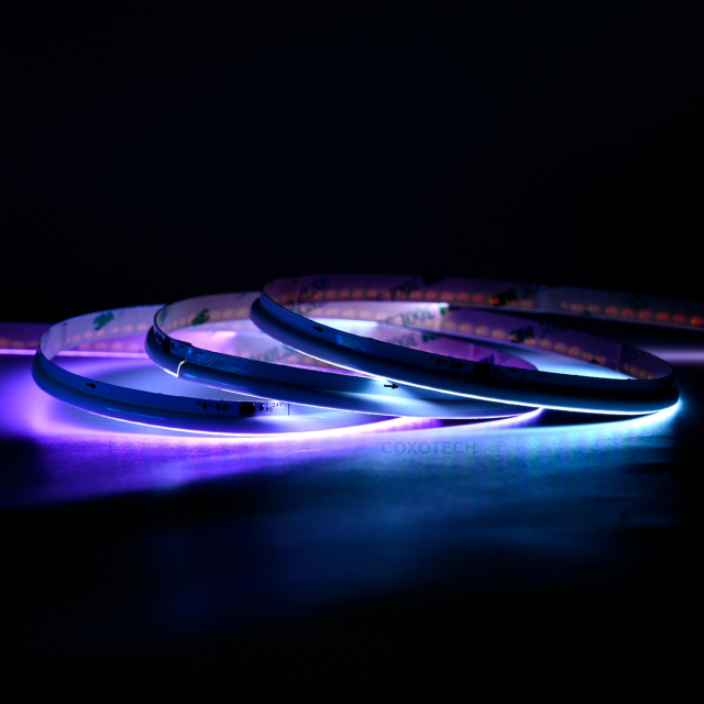 V5000 630leds 5 Years Warranty 8mm Side View Digital COB RGB LED Strip