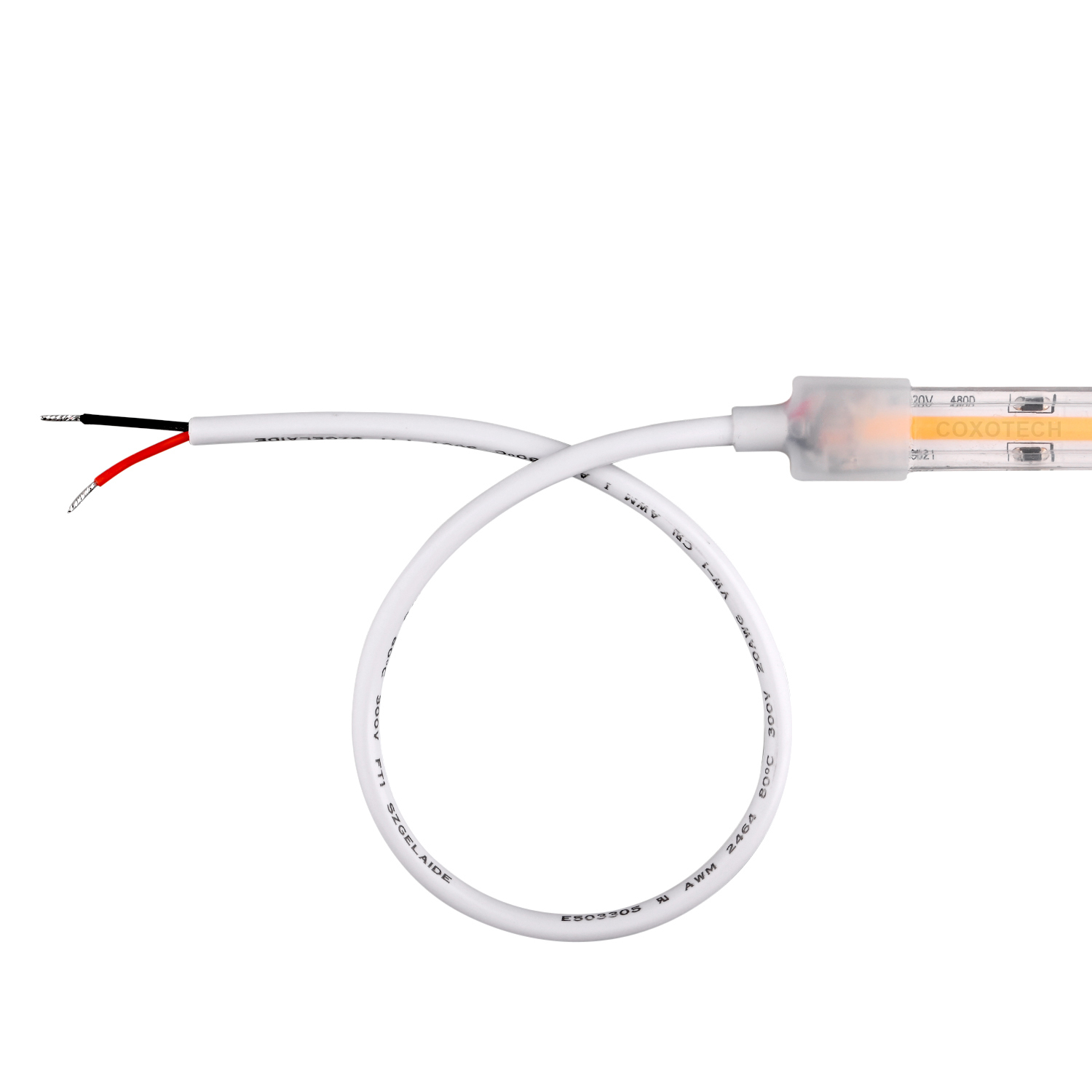 J2000M-E 480leds Ra90 3 Years Warranty 12mm ETL High Voltage COB LED Strip