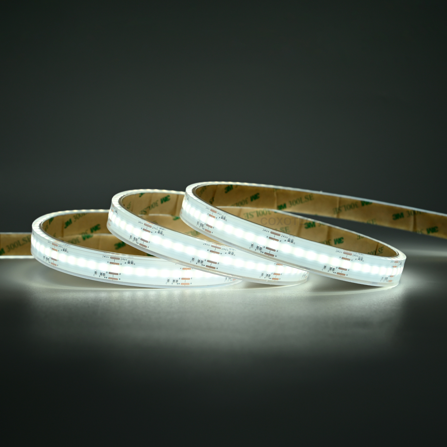 A5000 840leds/m Ra90 5 Years Warranty 12mm IP68 Waterproof COB RGBCCT LED Strip