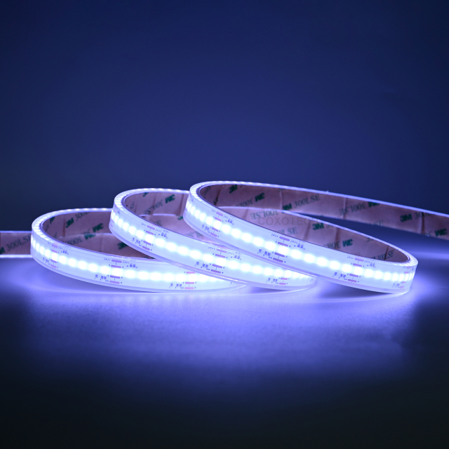 A5000 840leds/m Ra90 5 Years Warranty 12mm IP68 Waterproof COB RGBCCT LED Strip