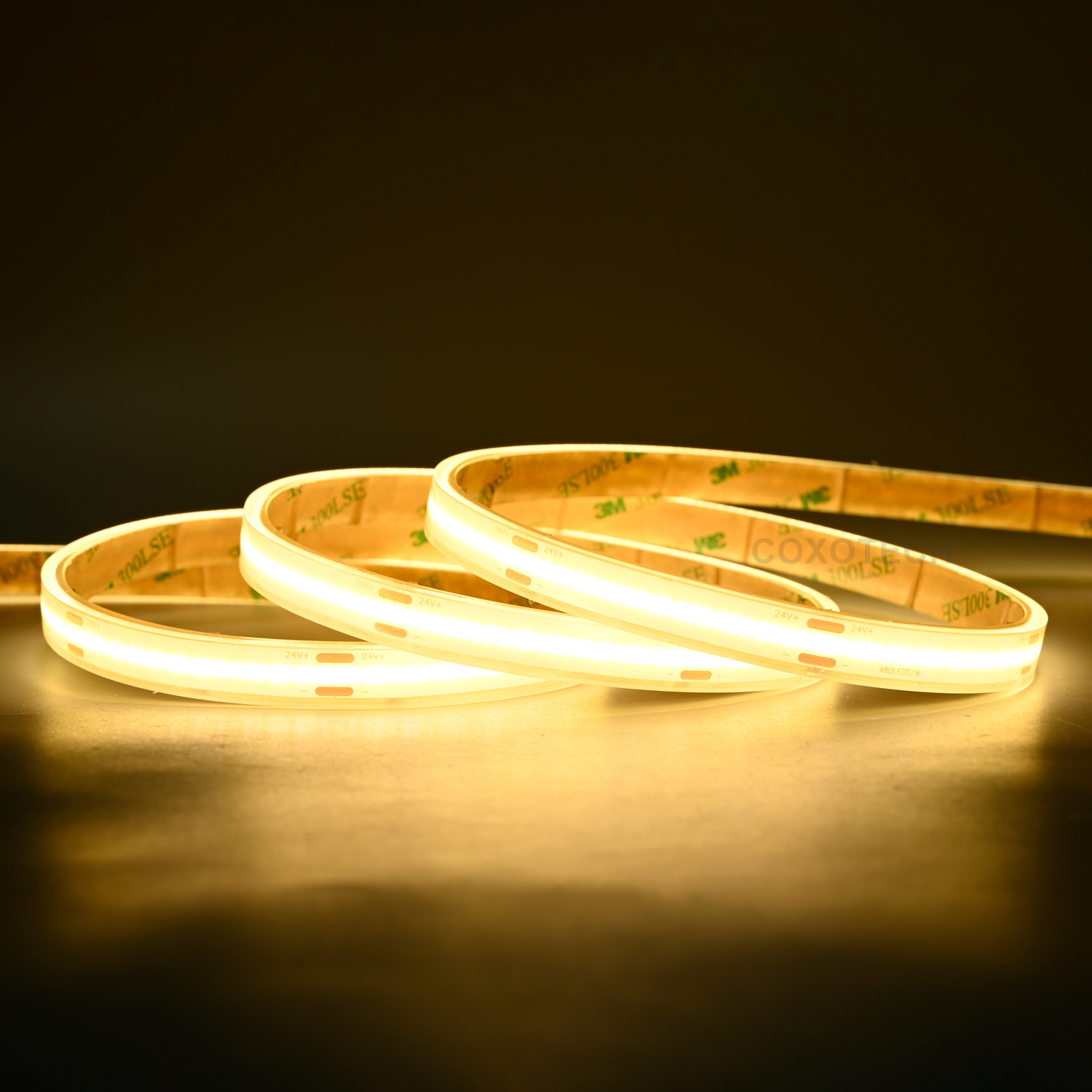 A5000 480leds/m Ra90 5 Years Warranty 8mm IP68 Waterproof COB LED Strip