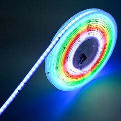 S5000 420leds 10mm Wide White PCB Board Digital COB RGB LED Strip