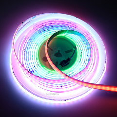 S5000 420leds 10mm Wide White PCB Board Digital COB RGB LED Strip