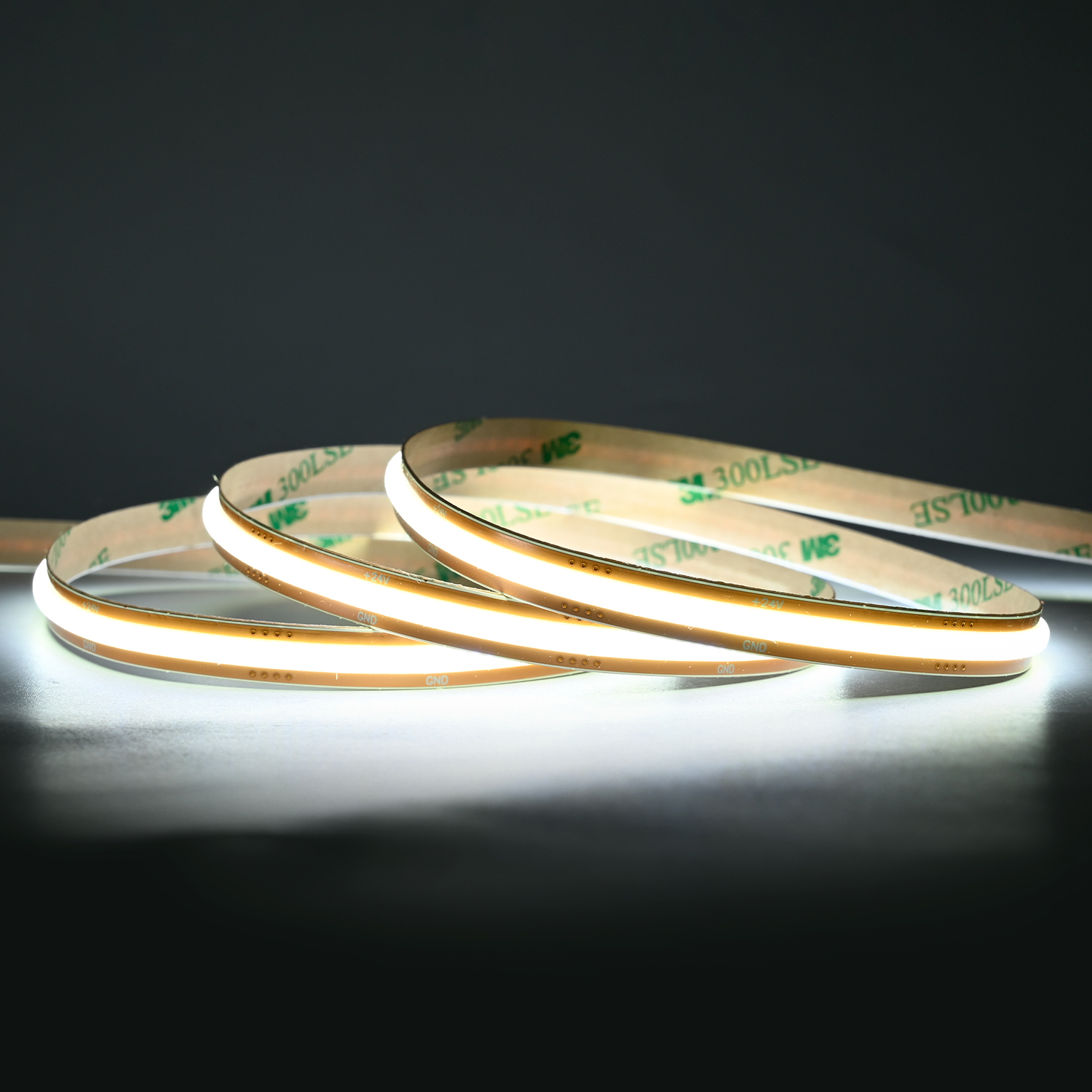 M5000 528leds Ra90 5 Years Warranty 8mm Free Cutting COB LED Strip