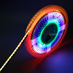 S5000 420leds 10mm Wide Black PCB Board Digital COB RGB LED Strip