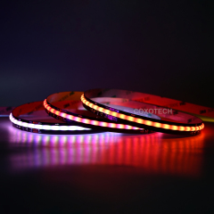 S5000 420leds 10mm Wide Black PCB Board Digital COB RGB LED Strip