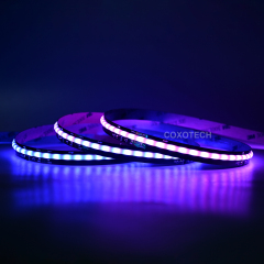 S5000 420leds 10mm Wide Black PCB Board Digital COB RGB LED Strip