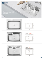 E-catalogue, machine-made sinks