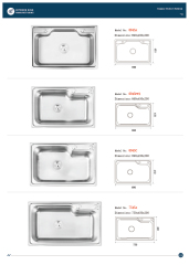 E-catalogue, machine-made sinks
