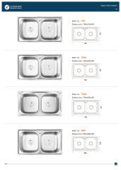 E-catalogue, machine-made sinks
