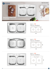 E-catalogue, machine-made sinks