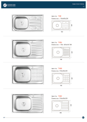 E-catalogue, machine-made sinks