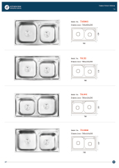 E-catalogue, machine-made sinks