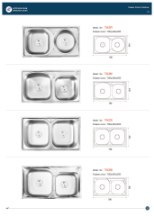 E-catalogue, machine-made sinks