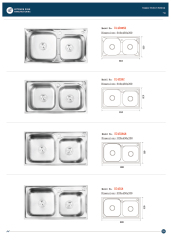 E-catalogue, machine-made sinks