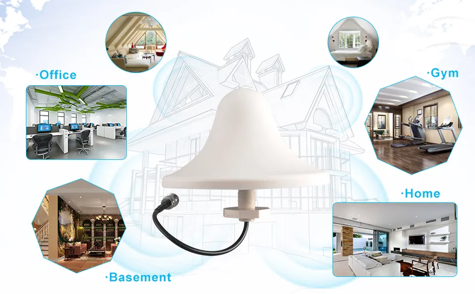 Signal Booster Gsm Wifi 3g 4g Lte 5g Cellular Indoor Antenna Ceiling And Wall