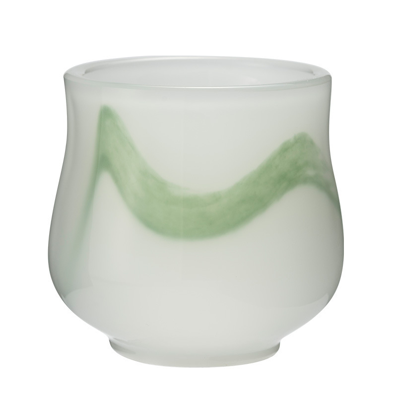 Master cup Chinese style glazed white jade porcelain 90ml
