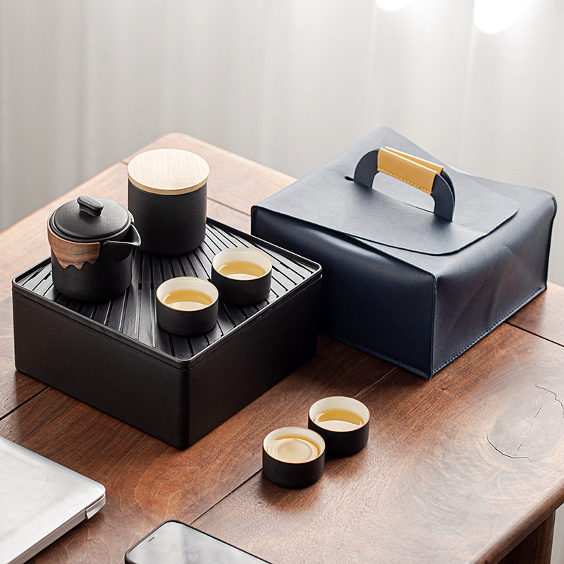 Portable outdoor travel simple tea set