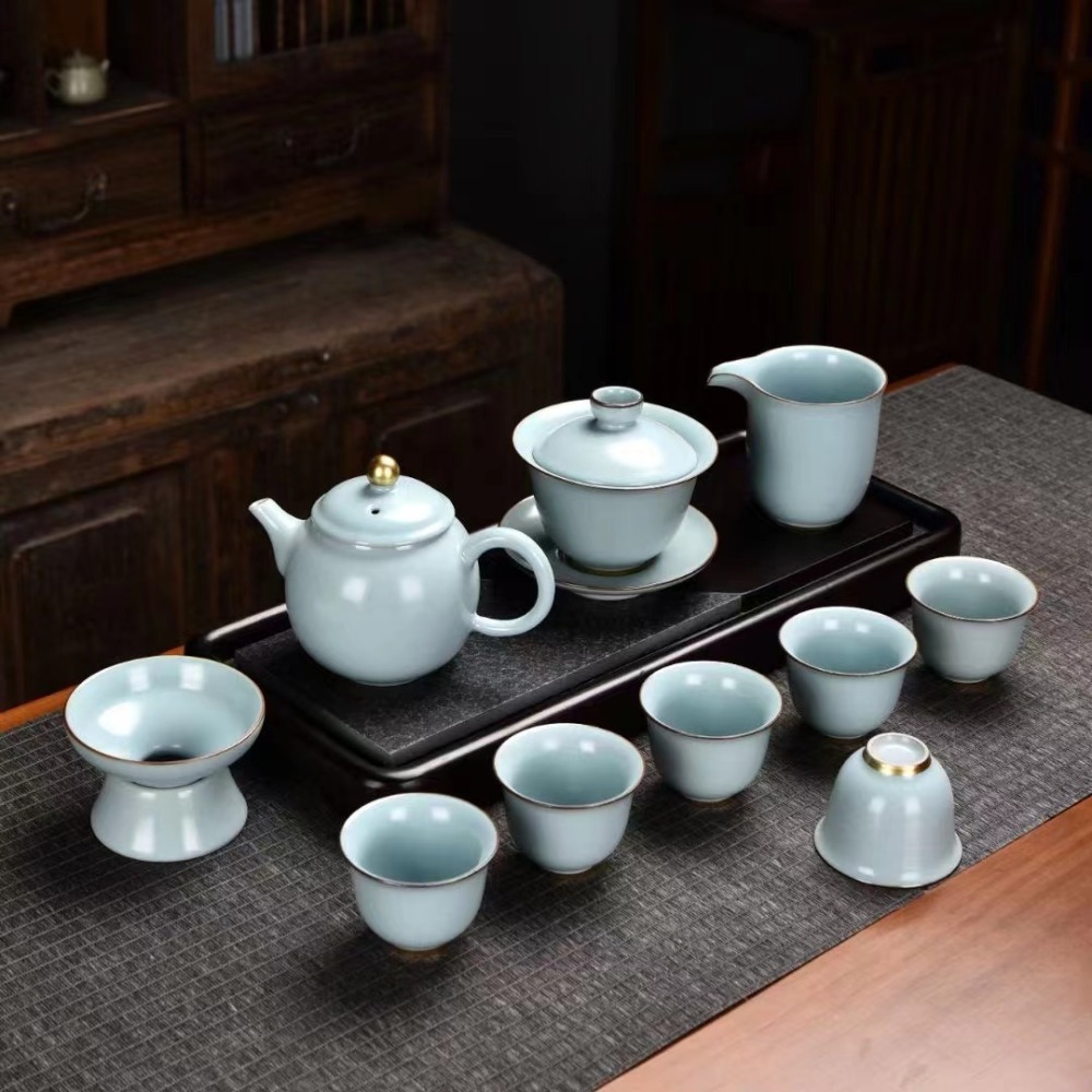 Celadon tea set in various styles