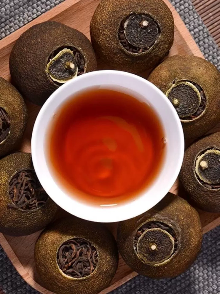 Yunnan Pu'er Tea Xinhui Xiaoqinggan Ripe Tea Canned 500g