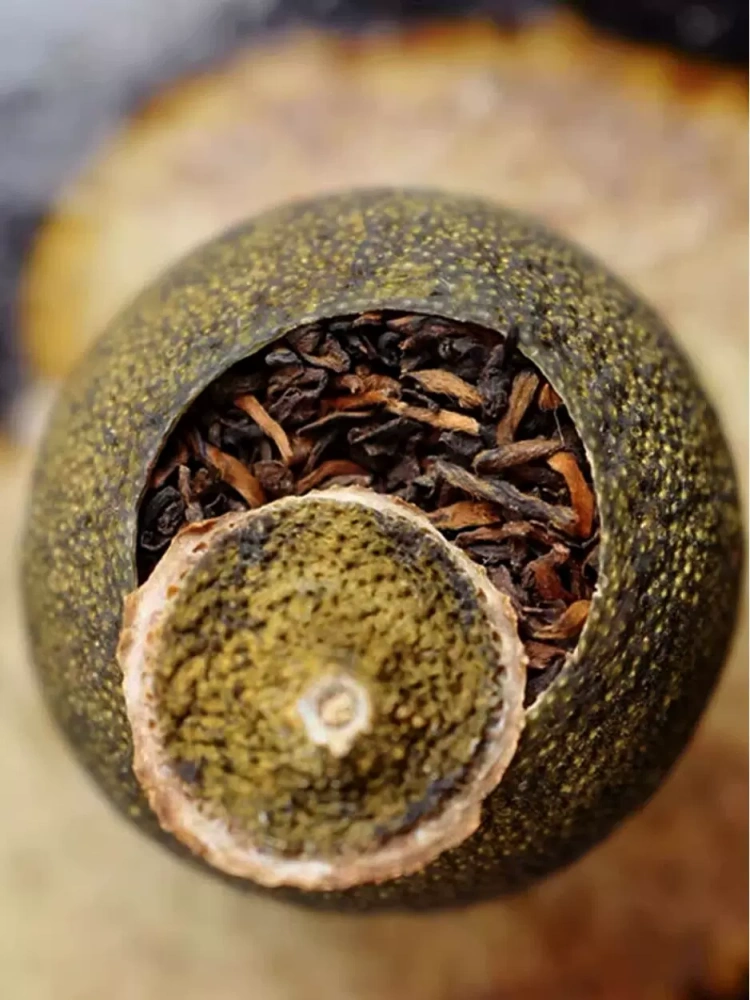 Palace Pu'er tea ripe tea small green mandarin 500g