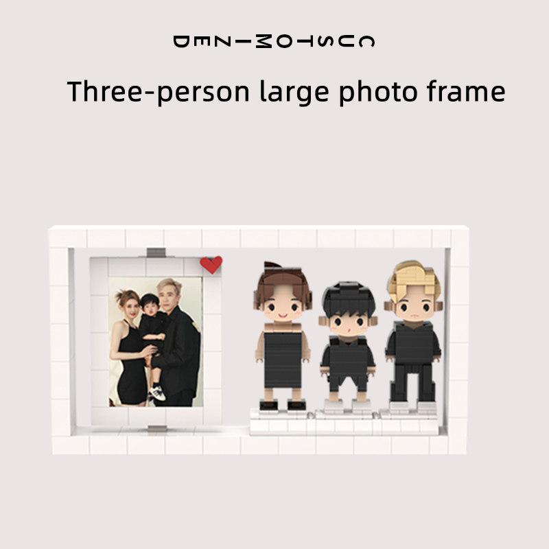 Photo customized portrait building blocks