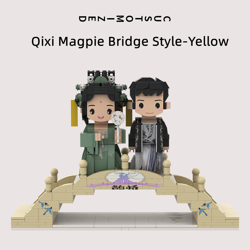 Photo customized portrait building blocks