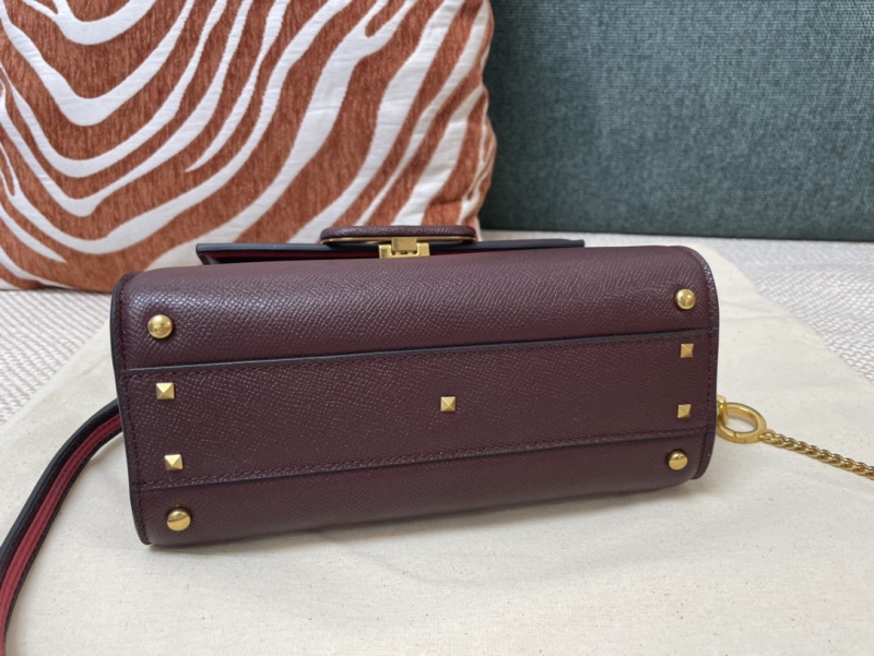 SMALL VSLING PALM PRINT CALFSKIN BRIEFCASE