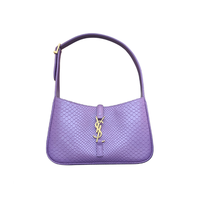 Le 5 A 7 PYTHON RELIEF EMBOSSED SHINY LEATHER