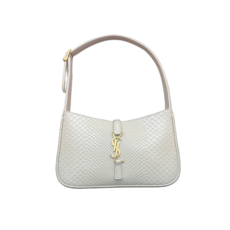 Le 5 A 7 PYTHON RELIEF EMBOSSED SHINY LEATHER