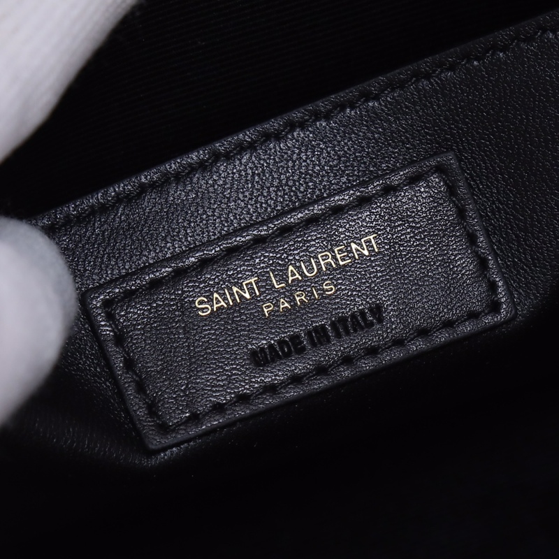 MANHATTAN SHOULDER BAG IN BOX SAINT LAURENT LEATHER